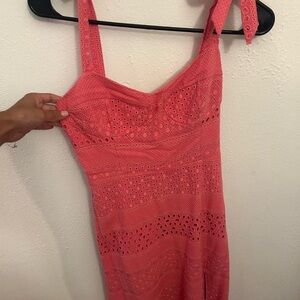 Pink Eyelet Sundress